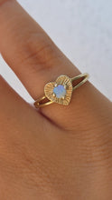 Load image into Gallery viewer, Opal Heart Ring - 14k Gold - Estate