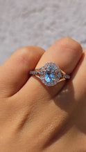 Load image into Gallery viewer, Aquamarine Rose Gold Le Vian® Ring