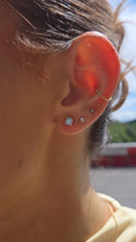 Load image into Gallery viewer, Blue Diamond Lab Earrings
