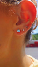 Load image into Gallery viewer, Blue Diamond Lab Earrings
