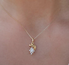 Load image into Gallery viewer, Shooting Star Diamond Necklace - 14K Yellow Gold - Estate