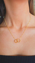 Load image into Gallery viewer, Locked Double Circle Necklace