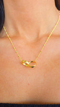 Load image into Gallery viewer, Locked Double Circle Necklace
