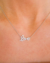 Load image into Gallery viewer, Diamond Love Necklace - 14K White Gold