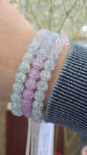 Load image into Gallery viewer, Mermaid Blue/Purple Crackle Beaded Bracelet - Elena Michele