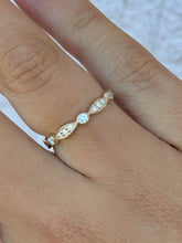 Load image into Gallery viewer, Marquise Shapes and Round Diamond Band - 14K Yellow Gold