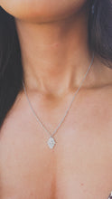 Load image into Gallery viewer, Fluted Hamsa Necklace - Sterling Silver