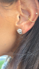 Load image into Gallery viewer, Pave Panther Studs - Sterling Silver