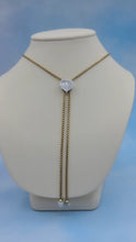 Load image into Gallery viewer, Howlite Heart Slide Necklace