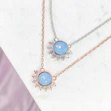 Load image into Gallery viewer, &quot;Lois&quot; Necklace in Air Blue Swarovski®