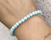Load image into Gallery viewer, Aqua Crystal "Persevere" Stacker - TJazelle HELP