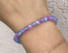Load image into Gallery viewer, Periwinkle Selenite "Friends Forever" Stacker - TJazelle HELP