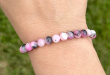 Load image into Gallery viewer, Pink Zebra Jade "Unstoppable" Stacker - TJazelle HELP