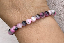 Load image into Gallery viewer, Pink Zebra Jade "Unstoppable" Stacker - TJazelle HELP