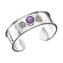 Load image into Gallery viewer, Thick Hammered  Cuff Bracelet - Kameleon