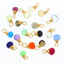 Load image into Gallery viewer, Lotus Birthstone Charms