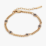 Evil Eye Curb Chain Inline Bracelet- Alex And Ani