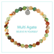 Load image into Gallery viewer, Believe in Yourself - Multi Agate Stacker - TJazelle HELP Collection