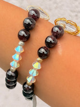 Load image into Gallery viewer, Garnet Wire Wrapped Beaded Bracelet