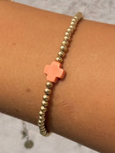 Load image into Gallery viewer, Coral Cross Bracelet  - Enewton