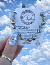Load image into Gallery viewer, Silver Dipped Moonstone "Dreamer" Stacker - TJazelle