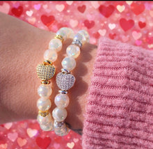 Load image into Gallery viewer, Heart Moonstone Limited Edition Bracelet - TJazelle &amp; Marie's Valentine's Exclusive
