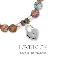 Load image into Gallery viewer, Heart Love Lock Charm Bracelet - TJazelle