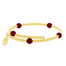 Load image into Gallery viewer, January Birthstone Gold-Filled Bead Wrap - By Wind &amp; Fire
