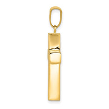 Load image into Gallery viewer, 14k Hollow Cross Pendant - 14K Yellow Gold