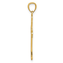 Load image into Gallery viewer, Gold Polished Filigree Cross Pendant - 14K Yellow Gold