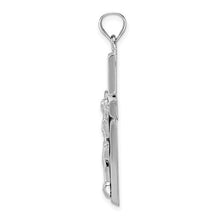 Load image into Gallery viewer, Polished Crucifix Pendant - 14k White Gold