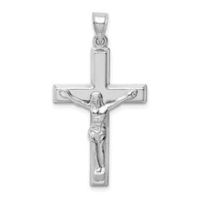 Load image into Gallery viewer, Polished Crucifix Pendant - 14k White Gold