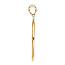 Load image into Gallery viewer, Enamel Dolphin Jumping In Beach Scene Charm - 14K Yellow Gold