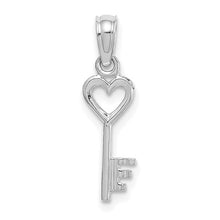 Load image into Gallery viewer, Key Charm - 14K White Gold