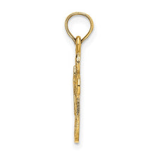 Load image into Gallery viewer, Cut Out Cross with Small Interior Cross Pendant - 14K Yellow Gold