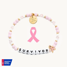 Load image into Gallery viewer, "Survivor" Little Words Project Breast Cancer Awareness Bracelet