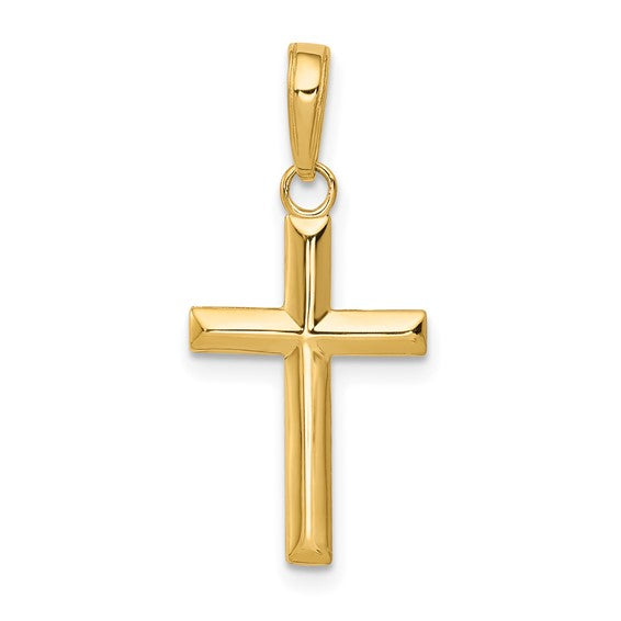 Small Cross Pendant - 14K Yellow Gold