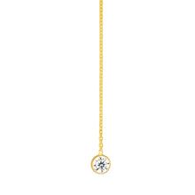 Load image into Gallery viewer, CZ Threader Earrings - 14k Gold