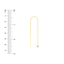 Load image into Gallery viewer, CZ Threader Earrings - 14k Gold