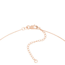 Load image into Gallery viewer, Mini Diamond Cross on Adjustable Necklace - 14K Rose Gold