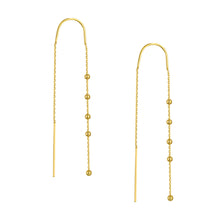 Load image into Gallery viewer, Bead Accent Threader Earrings
