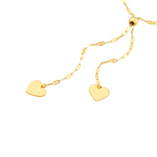 Load image into Gallery viewer, High Polished Heart Adjustable Lariat Necklace