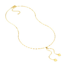 Load image into Gallery viewer, High Polished Heart Adjustable Lariat Necklace