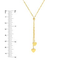 Load image into Gallery viewer, High Polished Heart Adjustable Lariat Necklace