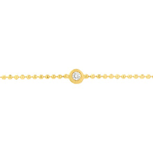 Load image into Gallery viewer, Adjustable Diamond Cut Beaded Chain Bracelet
