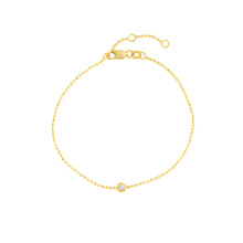 Load image into Gallery viewer, Adjustable Diamond Cut Beaded Chain Bracelet