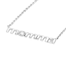 Load image into Gallery viewer, Momma CZ Necklace - Sterling Silver