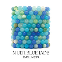 Load image into Gallery viewer, "Wellness" Multi Blue Jade Stacker - TJazelle