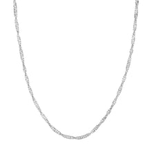 Load image into Gallery viewer, Sterling Silver 3.1mm Singapore Chain with Lobster Lock