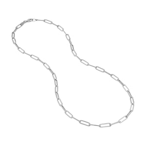 18" Paperclip Chain with Pear Lock